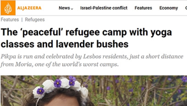 The ‘peaceful’ refugee camp with yoga classes and lavender bushes